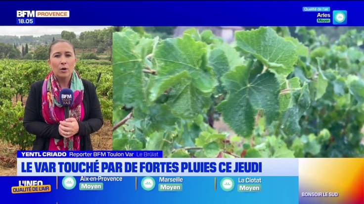 Le Var touché par de fortes pluies ce jeudi matin