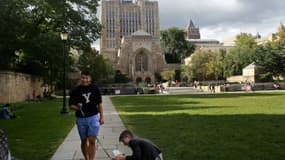 Le campus de l'université américaine de Yale à New Haven le 27 septembre 2018