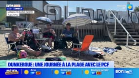 Nord: une journée à la plage avec le PCF