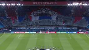 PSG-Real - "Un stade mythique, une ville historique : Paris est magique", le tifo des supporters parisiens