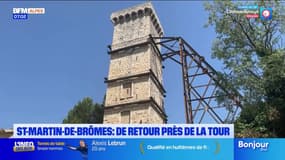 Saint-Martin-de-Brômes: la tour du village solidifiée, le risque de chute écarté