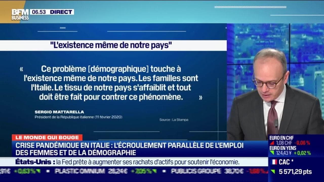 Benaouda Abdeddaim Crise Pandemique En Italie L Ecroulement Parallele De L Emploi Des Femmes Et De La Demographie 26 11