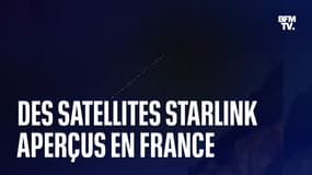 Vos images témoins BFMTV de la constellation de satellites Starlink qui a survolé la France