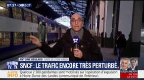 SNCF: si la situation s'améliore légèrement, le trafic reste très perturbé
