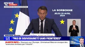 Emmanuel Macron: "Notre Europe, aujourd'hui, est mortelle"