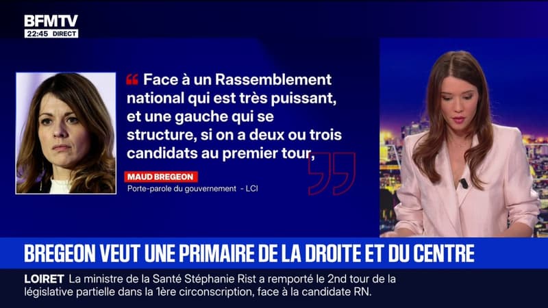 Maud Bregeon, porte-parole du gouvernement, souhaite une unité de la droite et du centre pour la présidentielle de 2027