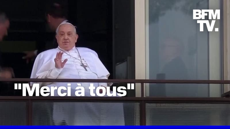 Le pape François a fait sa première apparition publique depuis son hospitalisation