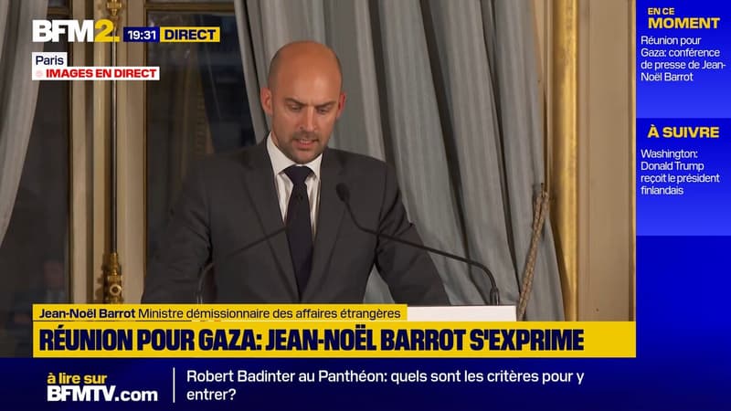 Réunion pour Gaza: Jean-Noël Barrot salue l'accord de cessez-le-feu
