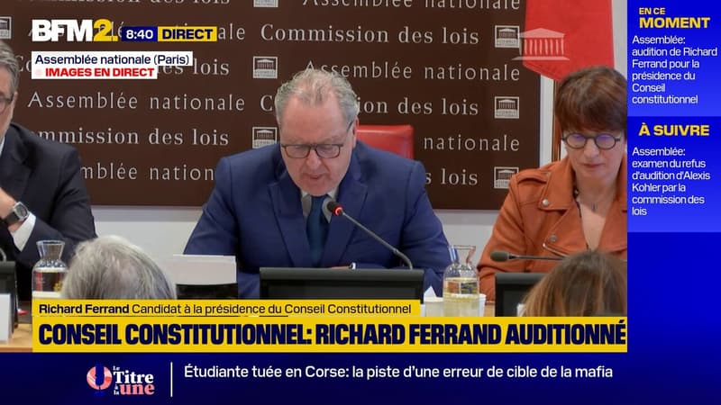 Conseil constitutionnel: Richard Ferrand dit avoir 