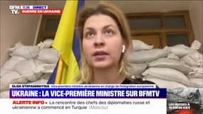 La vice-première ministre ukrainienne affirme sur BFMTV vouloir "restaurer l'intégrité territoriale" de son pays