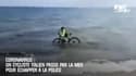 Coronavirus : Un cycliste italien passe par la mer pour échapper à la police
