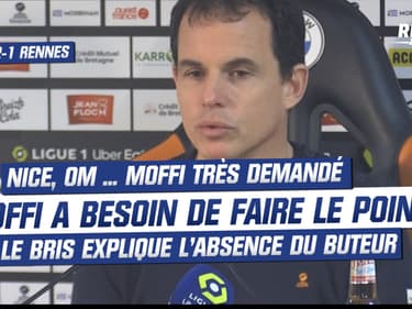 Lorient 2-1 Rennes : "Pas de problème psychologique", coach Le Bris fait le point sur Moffi