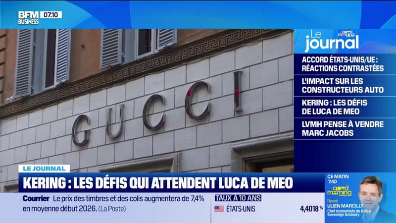 Kering : les défis qui attendent Luca de Meo