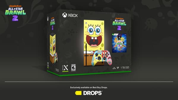 La version Bob l'éponge de la Xbox Series X sera disponible le 7 mars aux Etats-Unis.