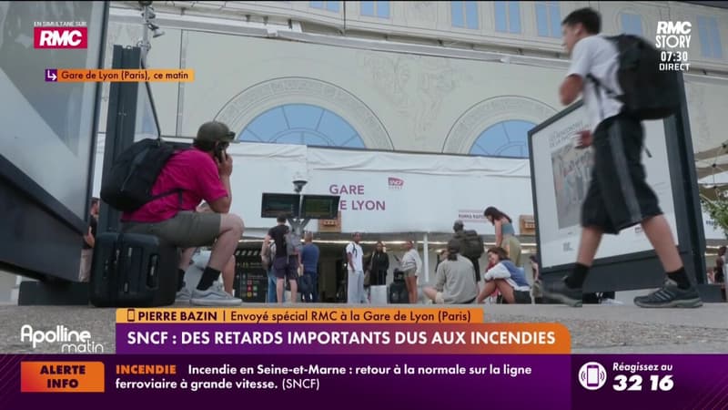 SNCF : Des retards importants dus aux incendies