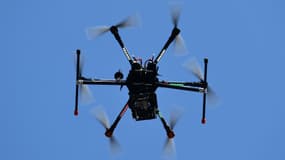Un drone utilisé pour sécuriser le G7 du 11 avril 2017 à Lucca, en Italie.