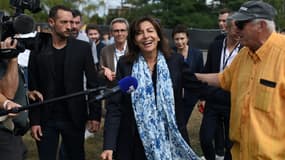 La maire de Paris Anne Hidalgo le 11 septembre 2021 à la Fête de l'Huma à La Courneuve, près de Paris