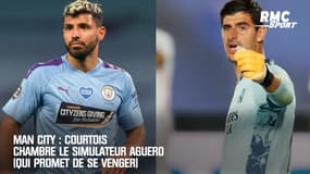 Man City : Courtois chambre le simulateur Aguero (qui promet de se venger)