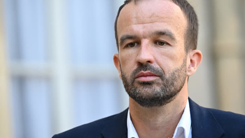 Le coordinateur de La France insoumise Manuel Bompard à Matignon le 15 septembre 2023 