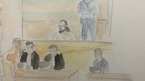 Mohamed Lamine Aberouz au premier jour du procès de l'attentat de Magnanville