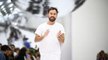 Filippo Grazioli à la fin du défilé Missoni à la Fashion Week de Milan, le 23 septembre 2023.
