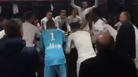 Le vestiaire de l'OL
