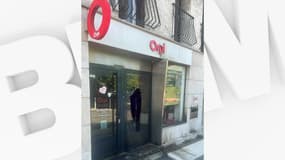 L'agence Orpi qui a été incendiée au cours de la nuit du 28 au 29 juin, dans le 12e arrondissement.