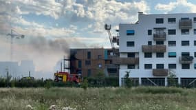 Une dizaine de logement ont été totalement détruits dans l'incendie de l'écoquartier.