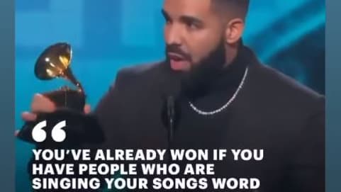 Une story de Drake critiquant les Grammy Awards Une story de Drake critiquant les Grammy Awards