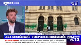 Lieux juifs dégradés: 3 suspects de nationalité serbe ont été écroués