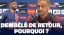 PSG : La réponse sèche de Luis Enrique sur le retour de Dembélé dans le groupe
