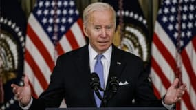 Le président des Etats-Unis, Joe Biden, lors d'une conférence de presse, le 6 novembre 2021 à la Maison Blanche à Washington