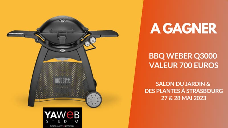 A gagner : votre barbecue Weber d’une valeur de 700€