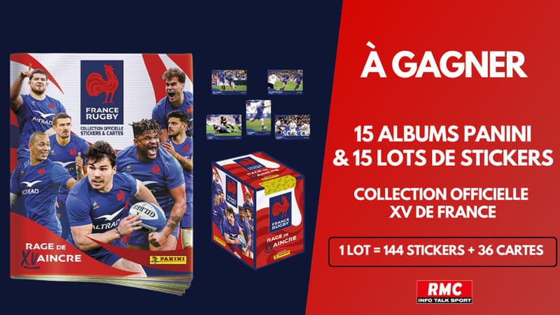 A gagner : 15 albums et leurs stickers Panini XV de France