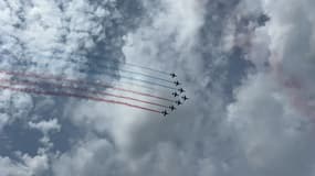 La Patrouille de France (illustration). 