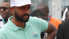 Noureddin Bongo Valentin, le fils aîné du président gabonais déchu Ali Bongo Ondimba, assiste au marathon du Gabon à Libreville, le 1er décembre 2019.