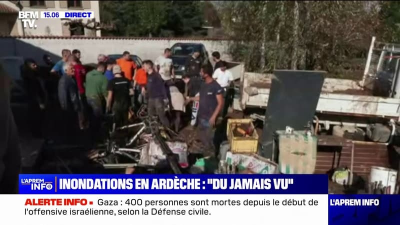 Inondations en Ardèche: la solidarité s'organise