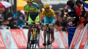 Alberto Contador et Vincenzo Nibali