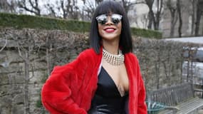 Rihanna à Paris pour un défilé Dior en février 2014