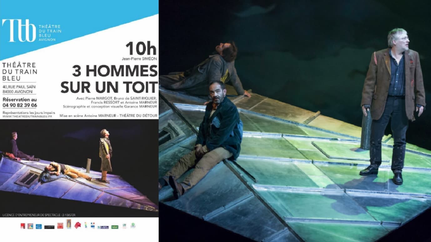 "Trois hommes sur un toit" "Trois hommes sur un toit"