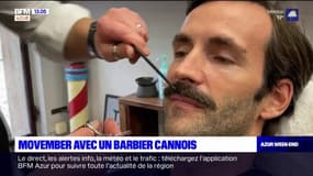 Movember avec un barbier cannois