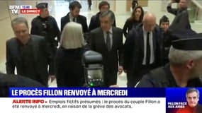 Le couple Fillon part du tribunal de Paris car le procès est renvoyé à mercredi 