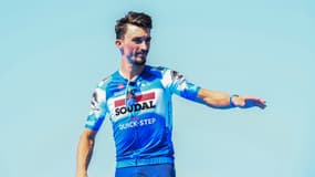 Julian Alaphilippe après sa 2e place sur la Clasica San Sebastian, le 10 août 2024