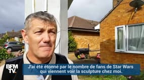 Un anglais construit une réplique géante de Star Wars dans son jardin