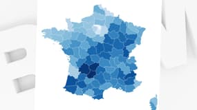 La carte de la participation à 12h pour le second tour des élections législatives, le 19 juin 2022.