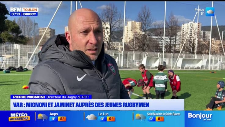 Var : Mignoni et Jaminet auprès des jeunes rugbymen