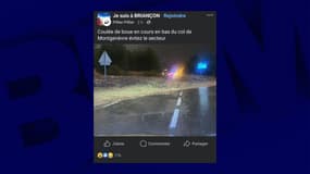 Une coulée de boue provoque l'interruption de la circulation entre Gap et le col de Montgenèvre ce mardi 12 août.