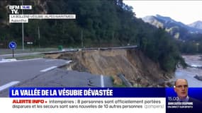 La vallée de la Vésubie dévastée après les intempéries