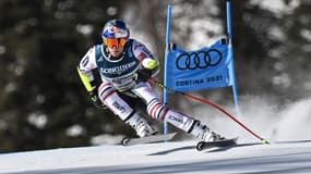 Alexis Pinturault lors du combiné des Mondiaux 2021 de ski alpin
