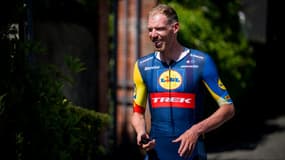 Tim Declercq (Lidl-Trek) lors du Tour de France, à Florence le 28 juin 2024